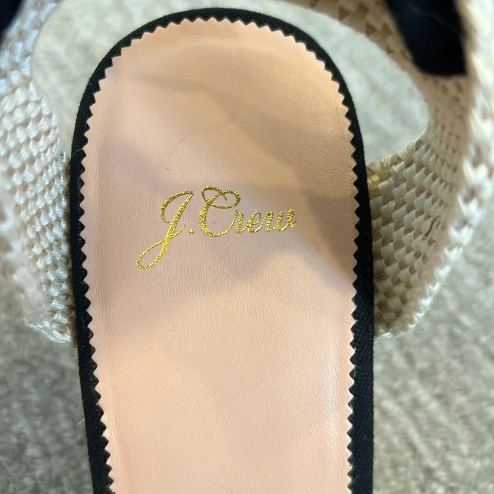NWT J Crew Lace Up Espadrille Wedges
